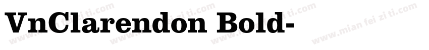 VnClarendon Bold字体转换